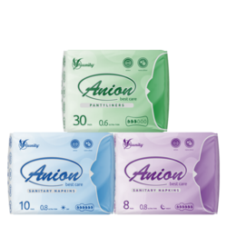 ANION dámske hygienické vložky - MIX set, 19 balíčkov